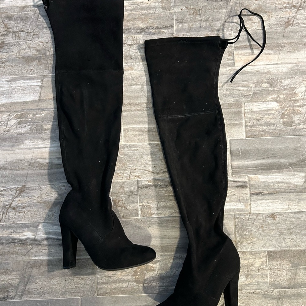 Steve Madden Black Over-the-Knee Boots
